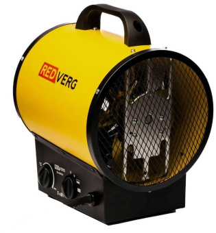 Тепловая пушка электрическая RedVerg RD-EHR5A/380 5000Вт желтый/черный от магазина РЭССИ