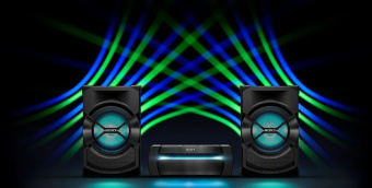 Минисистема Sony Shake-X10 черный 1200Вт CD CDRW DVD DVDRW FM USB BT от магазина РЭССИ