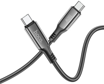 Кабель Hoco S51 100W Extreme USB Type-C (m)-USB Type-C (m) 1.2м черный от магазина РЭССИ