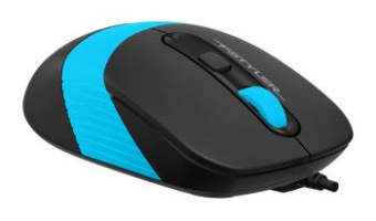 Мышь A4Tech Fstyler FM10 черный/синий оптическая (1600dpi) USB (4but) от магазина РЭССИ