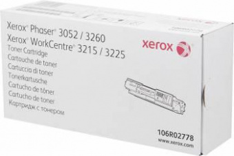 Картридж лазерный Xerox 106R02778 черный (3000стр.) для Xerox Ph 3052/3260/WC 3215/3225 от магазина РЭССИ
