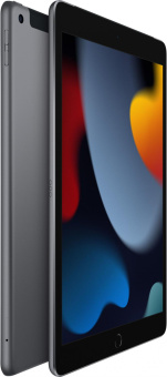 Планшет Apple iPad 2021 A2603 A13 Bionic 6С ROM64Gb 10.2" IPS 2160x1620 3G 4G iOS серый космос 8Mpix 12Mpix BT GPS WiFi Touch 9hr от магазина РЭССИ
