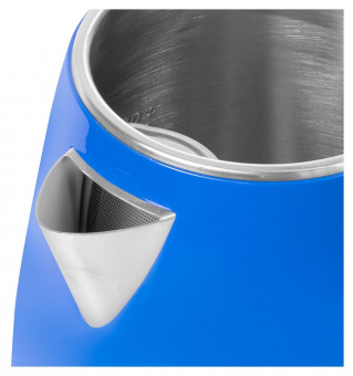 Чайник электрический Galaxy GL 0307 1.7л. 2000Вт синий/черный (корпус: нержавеющая сталь/пластик) от магазина РЭССИ