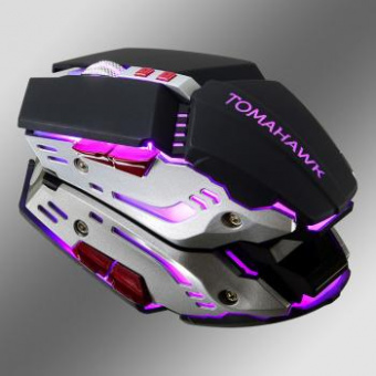Мышь Оклик 999G TOMAHAWK черный/серебристый оптическая (3200dpi) USB (8but) от магазина РЭССИ