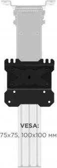 Кронштейн для телевизора Onkron CR1S черный 10"-40" макс.30кг потолочный поворот и наклон от магазина РЭССИ