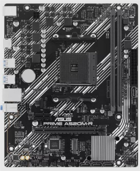 Материнская плата Asus PRIME A520M-R Soc-AM4 AMD A520 2xDDR4 mATX AC`97 8ch(7.1) GbLAN RAID+HDMI от магазина РЭССИ