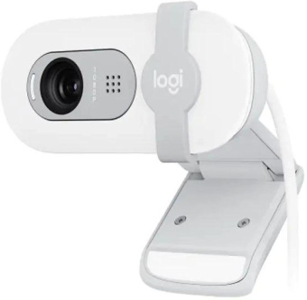 Камера Web Logitech HD Webcam Brio 100 Full белый 2Mpix (1920x1080) USB Type-C с микрофоном (960-001618) от магазина РЭССИ