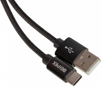 Кабель USB (m)-USB Type-C (m) 1м черный от магазина РЭССИ