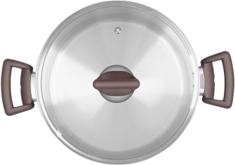 Кастрюля Rondell Fest RDS-1323 4.8л. d=24см (с крышкой) стальной от магазина РЭССИ