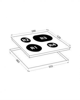 Варочная поверхность Lex EVH 642 BL черный от магазина РЭССИ