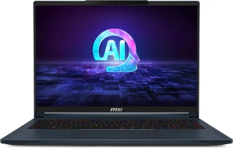 Ноутбук MSI Stealth 16 AI Studio A1VHG-061RU Core Ultra 9 185H 32Gb SSD2Tb NVIDIA GeForce RTX4080 12Gb 16" IPS UHD+ (3840x2400) Windows 11 Home dk.blue WiFi BT Cam (9S7-15F312-061) от магазина РЭССИ