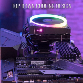 Устройство охлаждения(кулер) Aerocool Cylon 3H Soc-AM4/1151/1200 4-pin 13-24dB Al+Cu 125W 480gr LED Ret от магазина РЭССИ