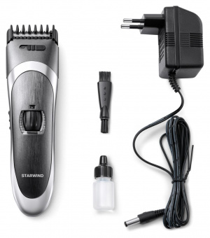 Машинка для стрижки Starwind SBC1800 темно-серый/серебристый 5.5Вт (насадок в компл:1шт) от магазина РЭССИ