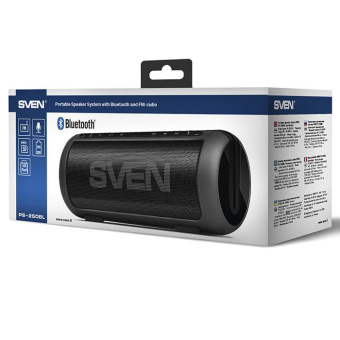 Колонка порт. Sven PS-250BL черный 10W 2.0 BT 2200mAh (SV-015046) от магазина РЭССИ