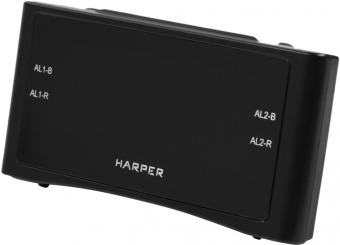 Радиобудильник Harper HCLK-1006 черный LED подсв:зеленая часы:цифровые AM/FM от магазина РЭССИ