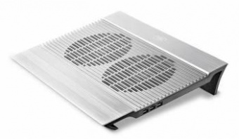 Подставка для ноутбука Deepcool N8 (DP-N24N-N8SR) 17" 380x278x55мм 25дБ 3xUSB 2x 140ммFAN 1244г алюминий серебристый от магазина РЭССИ