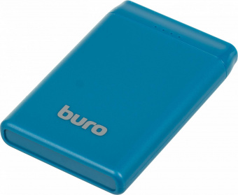Мобильный аккумулятор Buro BP05B 5000mAh 2.1A 2xUSB синий (BP05B10PBL) от магазина РЭССИ