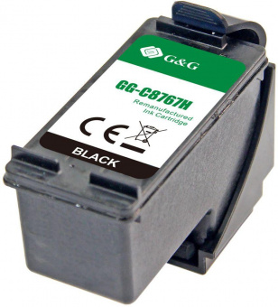 Картридж струйный G&G GG-C8767H черный (29мл) для HP DJ 5740/5743/5745/5748/5793/5940/5943/6540/6540d/6540dt/6543/6543d/6620/6623/6840/6843/6940/6940dt/6943/6980series/6980dt/6983/6985/9800series/9860/DJ 6310/6310xi/6313/6315/6318 от магазина РЭССИ