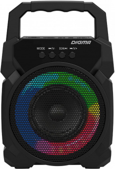 Колонка порт. Digma D-PS1500 черный 10W 1.0 BT 10м 500mAh (SP1500B) от магазина РЭССИ