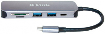 Разветвитель USB 2.0 D-Link DUB-2325 2порт. черный (DUB-2325/A1A) от магазина РЭССИ