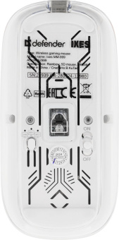 Мышь Defender Ixes MM-999 прозрачный оптическая 2400dpi silent беспров. BT/Radio USB 4but (52999) от магазина РЭССИ