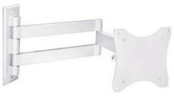 Кронштейн для телевизора Arm Media LCD-7101 белый 10"-26" макс.15кг настенный поворотно-выдвижной и наклонный от магазина РЭССИ
