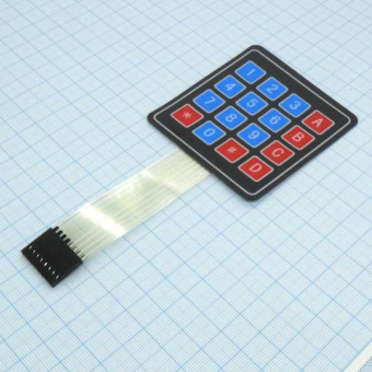 F01-Плёночная мембранная клавиатура 4х4 от магазина РЭССИ