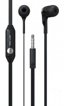 Гарнитура вкладыши Redline E01 1.2м черный проводные в ушной раковине (УТ000009820) от магазина РЭССИ