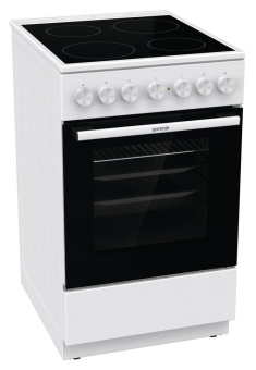 Плита Электрическая Gorenje GEC5B41WG белый стеклокерамика (без крышки) от магазина РЭССИ