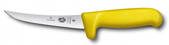 Нож кухонный Victorinox Fibrox (5.6618.12M) стальной обвалочный лезв.120мм прямая заточка желтый от магазина РЭССИ