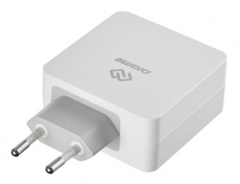 Сетевое зар./устр. Digma DGPD-45W-WG 45W 3A+2.4A (PD) USB-C/USB-A универсальное белый от магазина РЭССИ