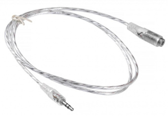 Кабель-удлинитель аудио Buro Jack 3.5 (m)/Jack 3.5 (f) 1м. прозрачный (CAB025-1M) от магазина РЭССИ