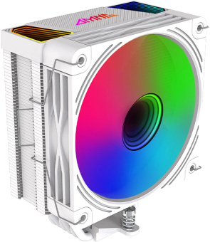 Устройство охлаждения(кулер) GMNG GG-CPC220-ARGB2 ARGB 120x120x25mm Soc-AM5/AM4/1151/1200/2066/1700 белый 4-pin 14-26dB Al+Cu LCD 220W 550gr Ret (GG-CPC220-ARGB2-WH) от магазина РЭССИ