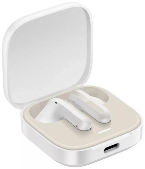Гарнитура вкладыши Xiaomi Buds 6 Active M2344E1 белый беспроводные bluetooth в ушной раковине (BHR8391GL) от магазина РЭССИ