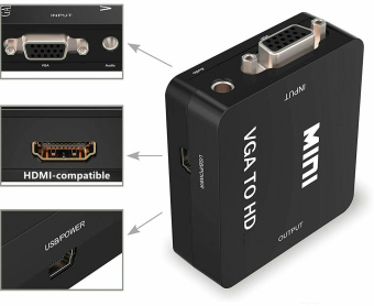 Переходник аудио-видео Premier 5-982 HDMI (f)/RCA (f)/Jack 3.5 (f) черный от магазина РЭССИ