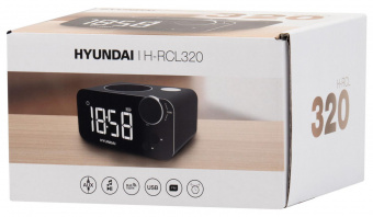 Радиобудильник Hyundai H-RCL320 черный LCD подсв:белая часы:цифровые FM от магазина РЭССИ