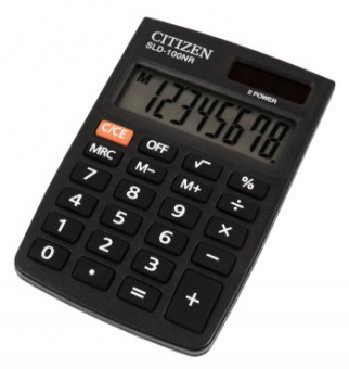 Калькулятор карманный Citizen SLD-100NR черный 8-разр. от магазина РЭССИ