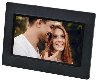 Фоторамка Digma 7" PF-743 IPS 1024x600 черный пластик от магазина РЭССИ