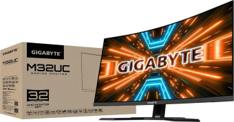 Монитор Gigabyte 31.5" M32UC черный VA LED 1ms 16:9 HDMI M/M HAS 350cd 178гр/178гр 3840x2160 FreeSync Premium Pro DP 4K USB 7.8кг от магазина РЭССИ
