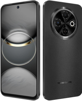 Смартфон Tecno Spark 30C 128Gb 6Gb черный моноблок 3G 4G 2Sim 6.67" 720x1600 Android 14 48Mpix 802.11 a/b/g/n/ac NFC GPS GSM900/1800 Protect FM microSD max1024Gb от магазина РЭССИ