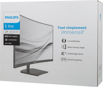 Монитор Philips 23.6" 241E1SCA(00/01) черный VA LED 16:9 HDMI M/M матовая 3000:1 250cd 178гр/178гр 1920x1080 VGA FHD 3.54кг от магазина РЭССИ