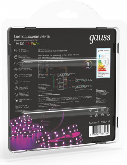 Лента светодиод. Gauss SMD 5м (312000414) от магазина РЭССИ