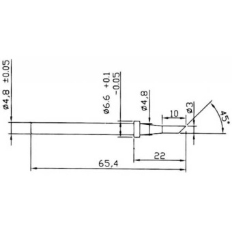 Жало для паяльника ZD C1-3 (ZD-98) от магазина РЭССИ