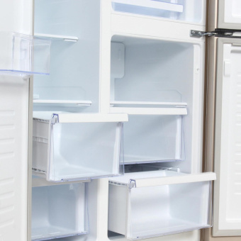 Холодильник Hyundai CS5073FV 3-хкамерн. шампань инвертер от магазина РЭССИ