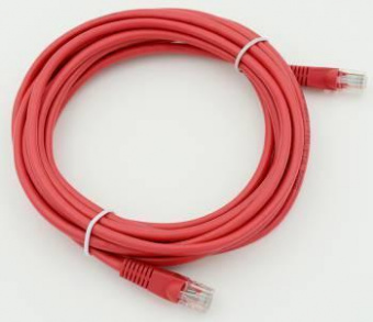 Патч-корд cat5E molded 5м красный RJ-45 (m)-RJ-45 (m) от магазина РЭССИ