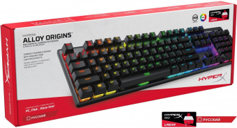 Клавиатура HyperX Alloy Origins механическая черный USB for gamer LED от магазина РЭССИ
