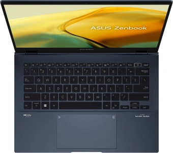 Ноутбук Asus Zenbook 14 UX3402VA-KP696 Core i5 13500H 16Gb SSD512Gb Intel Iris Xe graphics 14" IPS WQXGA (2560x1600) noOS blue WiFi BT Cam Bag (90NB10G1-M014W0) от магазина РЭССИ