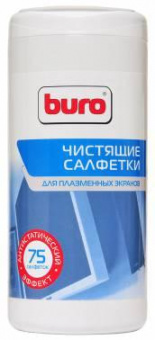 Салфетки Buro BU-Tpsm для экранов плазменных телевизоров туба 75шт влажных от магазина РЭССИ