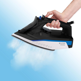 Утюг Vitek VT-8329 2600Вт черный/белый/синий от магазина РЭССИ