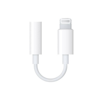 Переходник Apple MMX62ZM/A Jack 3.5 (f)-Lightning (m) белый от магазина РЭССИ